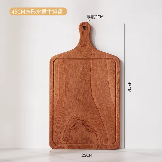 Tabla vendedora caliente de la porción de madera del ébano para el sushi de la charcutería del queso de la pizza