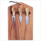 Bandeja grande dividida de madera para embutidos, platos para aperitivos, 19x11,5 pulgadas, bandeja para servir con asas para fiesta
