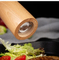 Molinillo de pimienta manual de madera de haya, juego de molinillo de especias para cocina