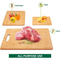 Tabla de cortar vegetal de bambú durable de 3 pedazos tabla de cortar de la fruta fijada para la cocina