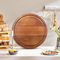 Juego de tablas de cortar de madera de 3 piezas, bloques de cortar de carnicero de madera de Acacia en blanco para cocina