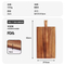 Tabla de cortar de paleta de madera de acacia premium con mango