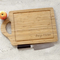 Juego de 2 tablas de cortar de madera de bambú personalizadas rectangulares de doble cara para carne/frutas/verduras