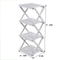 Estante plegable de madera para almacenamiento de flores, estante para macetas, 4 niveles