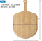 Tabla de cortar de bambú ligera de la pizza de la bandeja de la pizza de la cáscara de la pizza de la pulgada elegante elegante 21X14