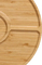 Platos de bambú multiusos divididos de 8 pulgadas y 4 platos para servir/mesa de centro/charcutería