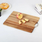Tabla de cortar de madera de acacia para verduras con mango de metal