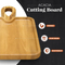 Tabla de cortar rectangular para charcutería de madera de acacia con mango