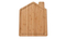 Tabla para servir de madera de acacia Houseshape, tabla para cortar frutas con orificio para colgar
