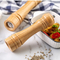 Molinillo de pimienta de madera de caucho Manual, juego de 3 para cocina