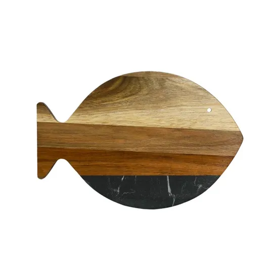 Tabla de cortar de mármol Tabla de cortar de madera para pan y fruta