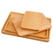 Plato para servir de madera de haya rectangular de estilo japonés, plato para aperitivos