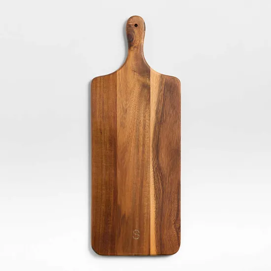 Tabla de servir de madera con forma de paleta para pan/embutidos/queso
