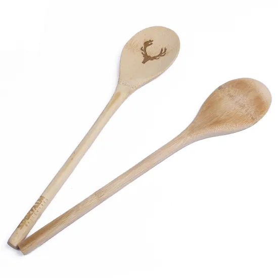 Cuchara mezcladora de bambú con mango largo Eco para café