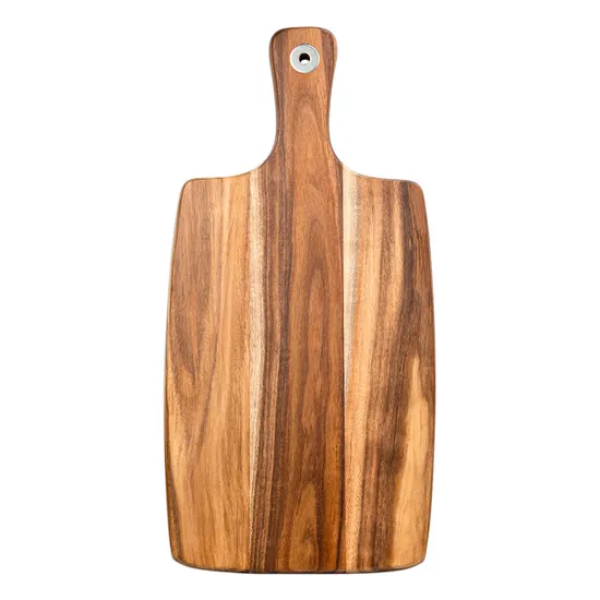 Productos de cocina al por mayor Tabla de cortar queso de madera de Acacia con mango