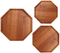 Venta caliente de madera de ébano dividido plato para servir comida para cocina