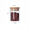Tarro de almacenamiento de vidrio de borosilicato con tapa de bambú para nueces, galletas, dulces, café, envasado de alimentos