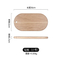 Tablero de servicio de sushi de charcutería de queso de bocadillo de madera de roble de forma ovalada con orificio para colgar