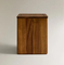 Caja de almacenamiento de madera de Acacia de lujo, cubo de basura de madera para el hogar
