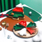 Elegante juego de chips y DIP de cerámica para árbol de Navidad de 5 piezas