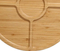 Platos de bambú multiusos divididos de 8 pulgadas y 4 platos para servir/mesa de centro/charcutería