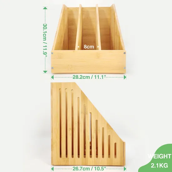 Soporte de bambú para escritorio para libros, estante de almacenamiento, estante de partición, estante para libros, estante para documentos de oficina