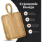 Tabla de cortar rectangular para charcutería de madera de acacia con mango