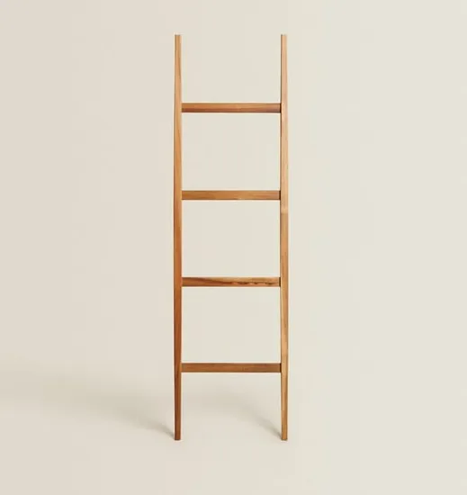 Toallero de madera de acacia Escalera para ropa de madera Escalera para toallas