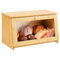 Contenedor de almacenamiento de pan de bambú visible para cocina