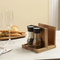 Soporte natural para servilletas con organizador de almuerzo para restaurante con carrito de sal y pimienta