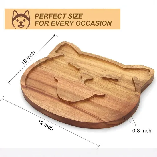 Plato rústico de queso de madera de acacia para tablas de embutidos y noches de vino