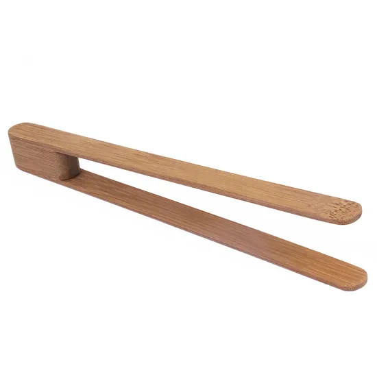 Juego de pinzas para tostadas de bambú para cocinar en la cocina