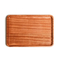 Vajilla para el hogar, bandeja de madera de ébano rectangular para servir, para té/filete