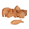 Plato decorativo para servir y comida de madera de haya con forma de coche para aperitivos y dulces