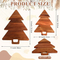 Tabla de cortar de madera con forma de árbol de Navidad para regalo