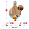 Tablas de madera para servir embutidos y quesos con plato de mármol y juego de cuchillos