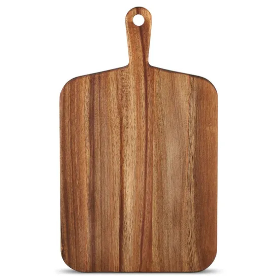 Tabla de cortar grande de madera de bambú con mango