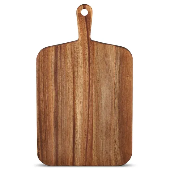 Tabla de cortar grande de madera de bambú con mango