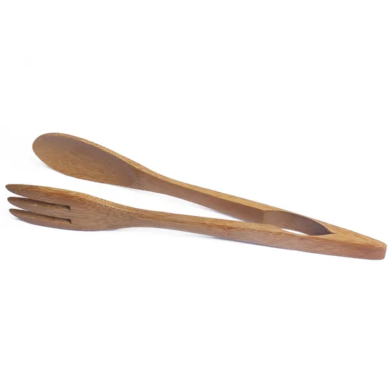Pinzas de bambú multiusos para tostadas, cocina y cocina.