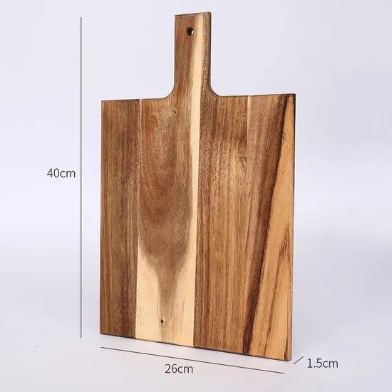 Tabla de servir de madera con forma de paleta grande para embutidos, queso, fruta