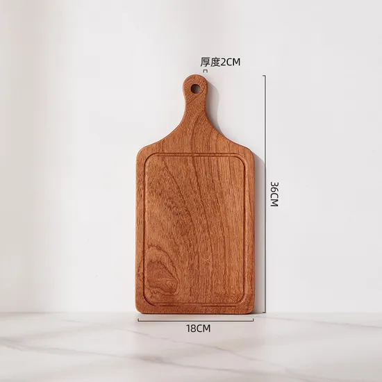 Tabla vendedora caliente de la porción de madera del ébano para el sushi de la charcutería del queso de la pizza