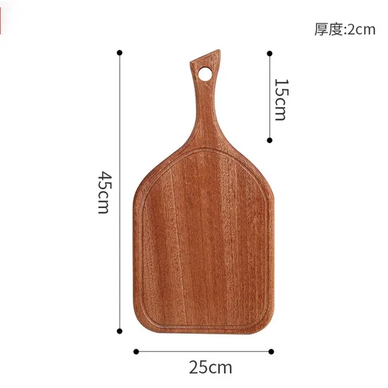 Tabla de cortar de madera orgánica personalizada, juego de 3 para uso doméstico