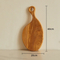 La cocina de encargo diseña la tabla de quesos del plato de servicio de madera de olivo con la manija
