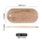 Tablero de servicio de sushi de charcutería de queso de bocadillo de madera de roble de forma ovalada con orificio para colgar