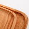 Bandeja de madera de roble cuadrada y rectangular personalizada para uso doméstico