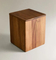 Caja de almacenamiento de madera de Acacia de lujo, cubo de basura de madera para el hogar