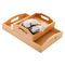 Bandeja de servicio de madera de haya grabada personalizable para tablas de charcutería y refrigerios para fiestas