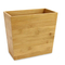 Cesta de basura de bambú abierta rectangular para el hogar