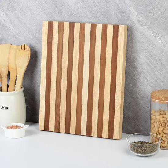 Tabla de cortar de madera de goma para pan y frutas, para cocina