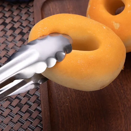 Pinzas multifuncionales para barbacoa de acero inoxidable, pinzas para comida frita, pinzas de cocina